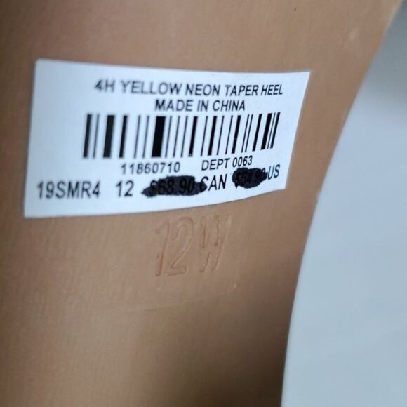 Torrid Neon Heels Pumps Shoes Sandals Ankle Strap Tapered Heel Women's WOMANS 12 - Picture 11 of 16